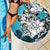 Polynesian Valentine Beach Blanket Couple Floral Unique Sky Blue Version LT01 - Polynesian Pride