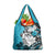 Polynesian Valentine Grocery Bag Couple Floral Unique Sky Blue Version
