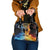 Personalised Polynesian Heart In Fire And Water Shoulder Handbag Romantic Elements