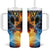 Personalised Polynesian Heart In Fire And Water Tumbler With Handle Romantic Elements