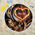 Personalised Polynesian Fiery Heart Beach Blanket Passionate Love