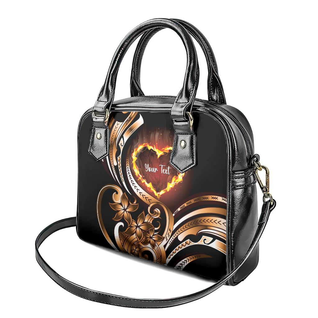 Personalised Polynesian Fiery Heart Shoulder Handbag Passionate Love