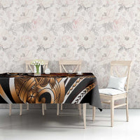 Personalised Polynesian Fiery Heart Tablecloth Passionate Love