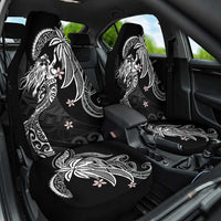 Polynesian Mermaid Plumeria Tribal Tattoo Car Seat Cover
