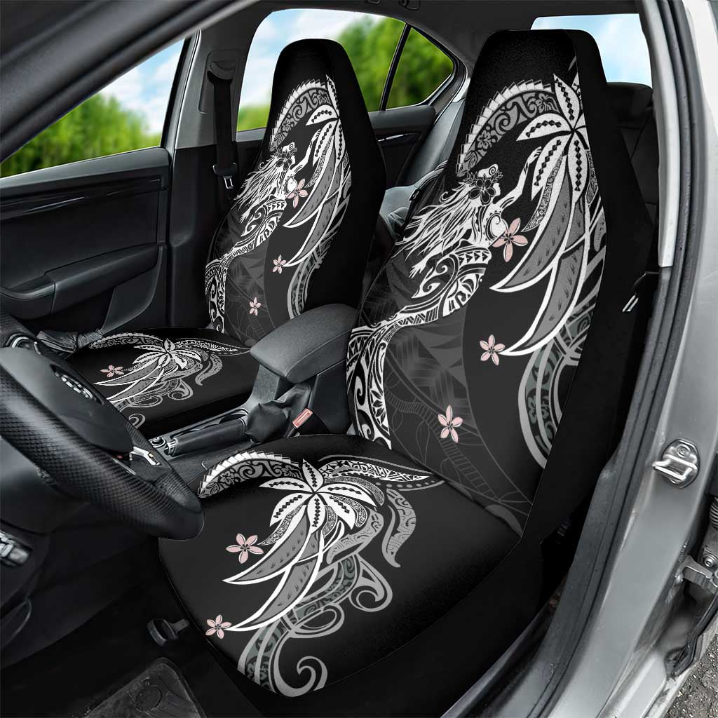 Polynesian Mermaid Plumeria Tribal Tattoo Car Seat Cover