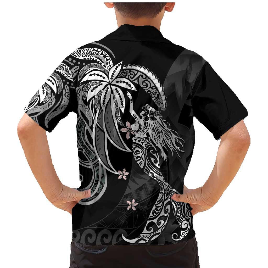 Polynesian Mermaid Plumeria Tribal Tattoo Family Matching Mermaid Dress and Hawaiian Shirt LT01 - Polynesian Pride