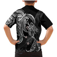 Polynesian Mermaid Plumeria Tribal Tattoo Family Matching Mermaid Dress and Hawaiian Shirt LT01 - Polynesian Pride