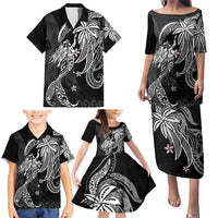 Polynesian Mermaid Plumeria Tribal Tattoo Family Matching Puletasi and Hawaiian Shirt LT01 - Polynesian Pride