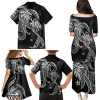 Polynesian Mermaid Plumeria Tribal Tattoo Family Matching Puletasi and Hawaiian Shirt LT01 - Polynesian Pride