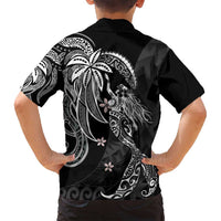 Polynesian Mermaid Plumeria Tribal Tattoo Family Matching Summer Maxi Dress and Hawaiian Shirt LT01 - Polynesian Pride