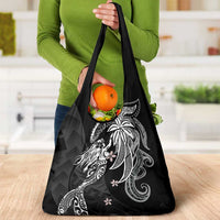 Polynesian Mermaid Plumeria Tribal Tattoo Grocery Bag LT01 - Polynesian Pride
