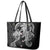 Polynesian Mermaid Plumeria Tribal Tattoo Leather Tote Bag