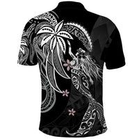 Polynesian Mermaid Plumeria Tribal Tattoo Polo Shirt
