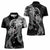 Polynesian Mermaid Plumeria Tribal Tattoo Women Polo Shirt