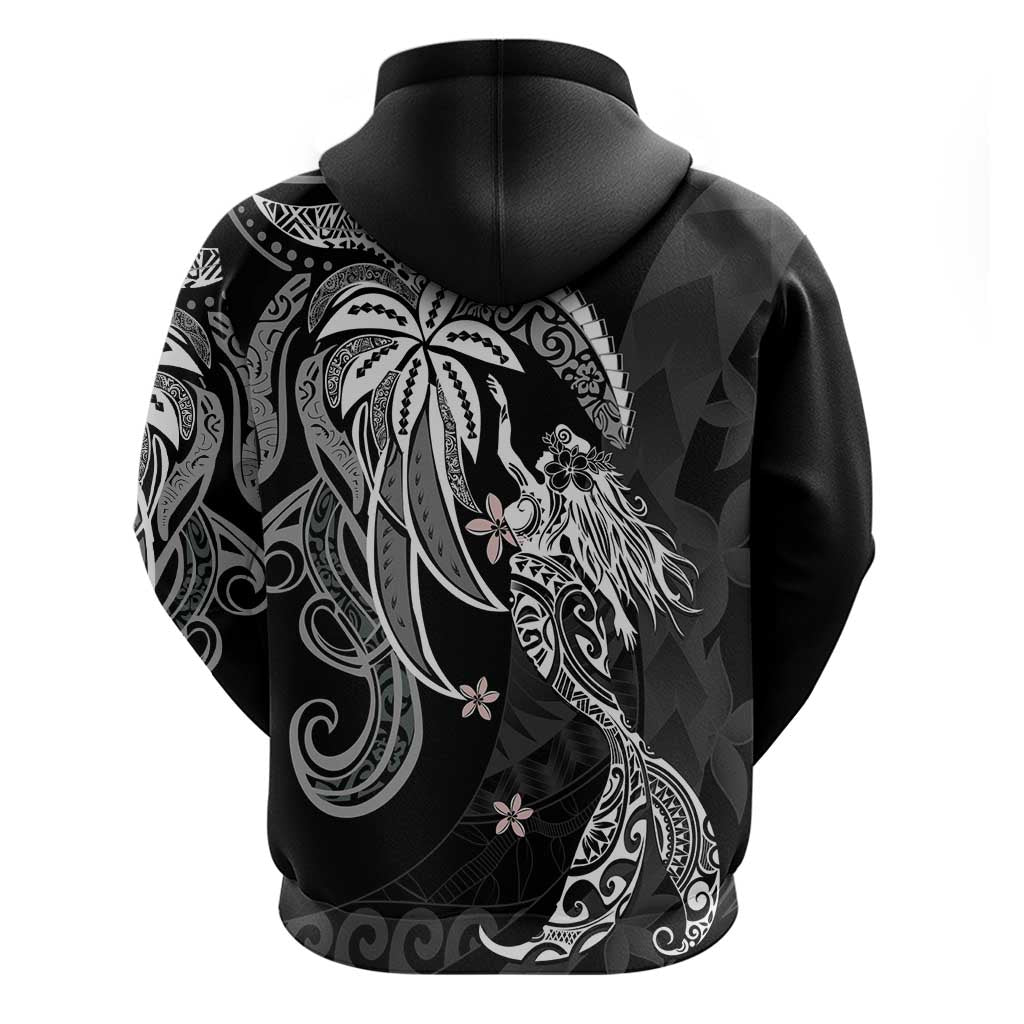 Polynesian Mermaid Plumeria Tribal Tattoo Zip Hoodie LT01 - Polynesian Pride