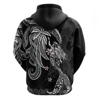 Polynesian Mermaid Plumeria Tribal Tattoo Zip Hoodie LT01 - Polynesian Pride