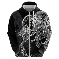 Polynesian Mermaid Plumeria Tribal Tattoo Zip Hoodie LT01 - Polynesian Pride