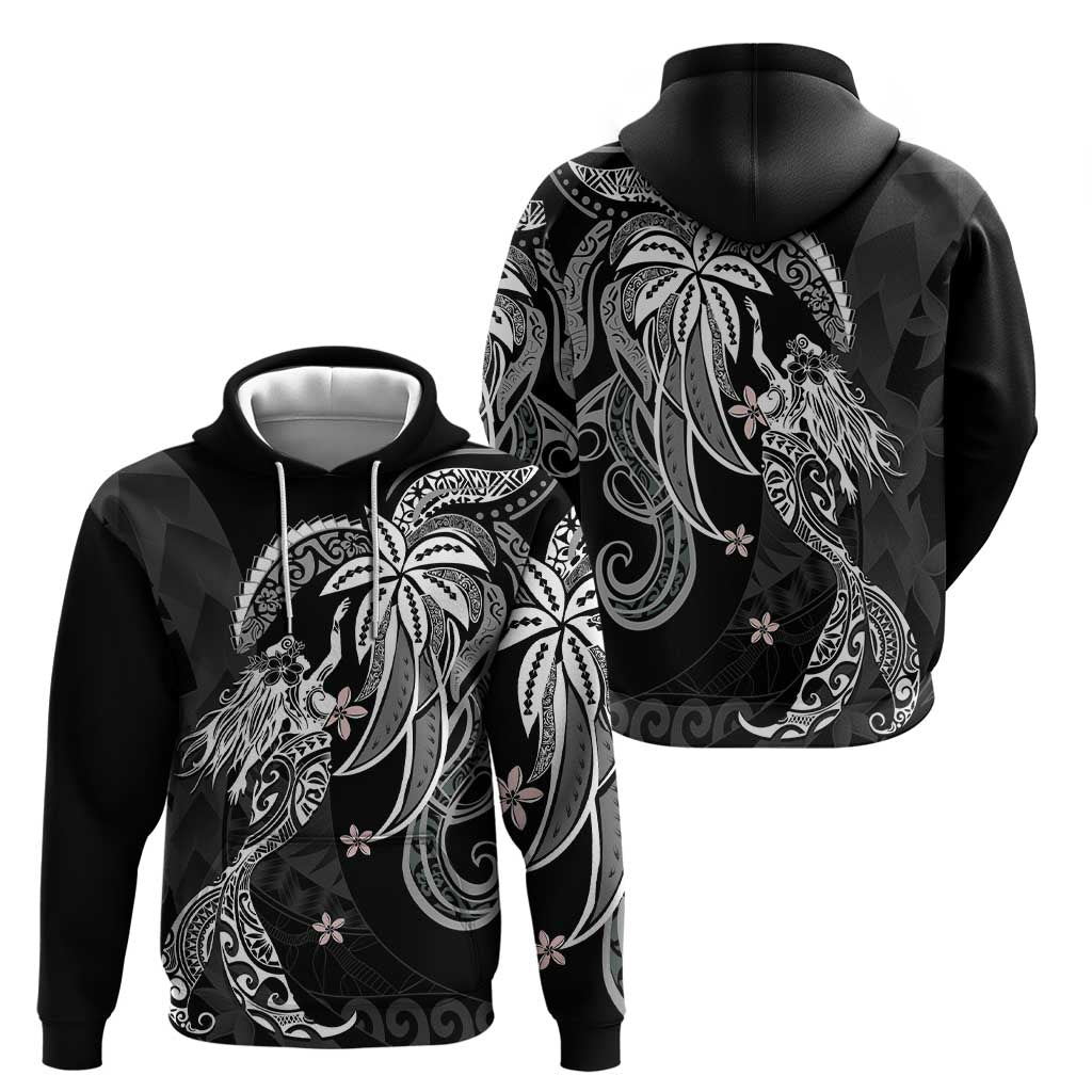 Polynesian Mermaid Plumeria Tribal Tattoo Zip Hoodie LT01 - Polynesian Pride