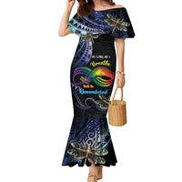 Personalised Polynesian Memorial Family Matching Mermaid Dress and Hawaiian Shirt As Long As I Breathe You'll Be Remembered LT01 Mom's Dress Colorful - Polynesian Pride