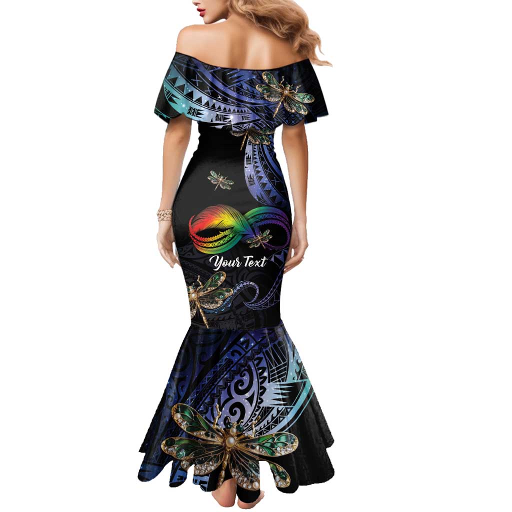 Personalised Polynesian Memorial Family Matching Mermaid Dress and Hawaiian Shirt As Long As I Breathe You'll Be Remembered LT01 - Polynesian Pride