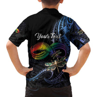 Personalised Polynesian Memorial Family Matching Off The Shoulder Long Sleeve Dress and Hawaiian Shirt As Long As I Breathe You'll Be Remembered LT01 - Polynesian Pride