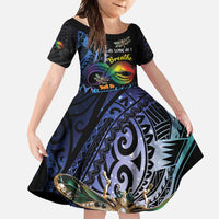 Personalised Polynesian Memorial Family Matching Off Shoulder Maxi Dress and Hawaiian Shirt As Long As I Breathe You'll Be Remembered LT01 Daughter's Dress Colorful - Polynesian Pride