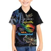Personalised Polynesian Memorial Family Matching Summer Maxi Dress and Hawaiian Shirt As Long As I Breathe You'll Be Remembered LT01 Son's Shirt Colorful - Polynesian Pride