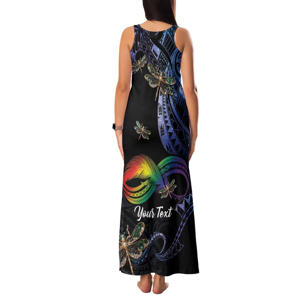Personalised Polynesian Memorial Family Matching Tank Maxi Dress and Hawaiian Shirt As Long As I Breathe You'll Be Remembered LT01 - Polynesian Pride
