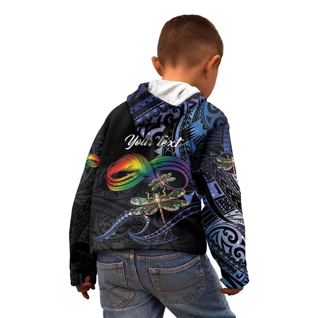 Personalised Polynesian Memorial Kid Hoodie As Long As I Breathe You'll Be Remembered