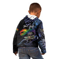 Personalised Polynesian Memorial Kid Hoodie As Long As I Breathe You'll Be Remembered