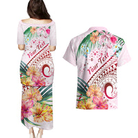 Pasifika Festival Couples Matching Puletasi and Hawaiian Shirt Tribal Pattern Tropical Style LT01 - Polynesian Pride