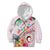 Pasifika Festival Kid Hoodie Tribal Pattern Tropical Style LT01 Zip Hoodie Pink - Polynesian Pride