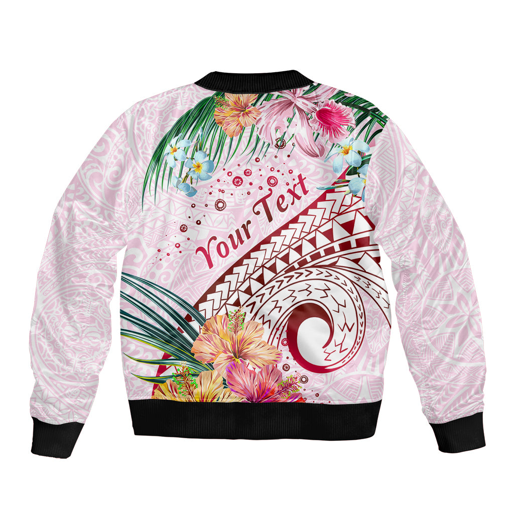 Pasifika Festival Sleeve Zip Bomber Jacket Tribal Pattern Tropical Style LT01 - Polynesian Pride