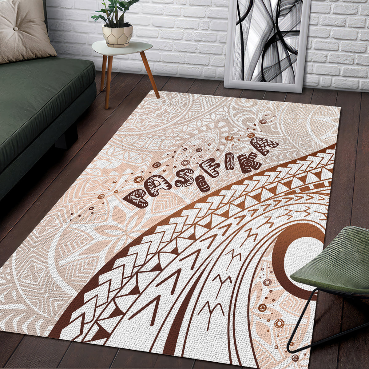Pasifika Festival Area Rug Vintage Tribal Pattern