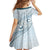 Pasifika Festival Kid Short Sleeve Dress Tribal Pattern Blue Version LT01 - Polynesian Pride