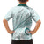 Pasifika Festival Kid Hawaiian Shirt Tribal Pattern Teal Version LT01