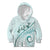 Pasifika Festival Kid Hoodie Tribal Pattern Teal Version LT01