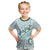 Pasifika Festival Kid T Shirt Tribal Pattern Teal Version LT01 Teal - Polynesian Pride