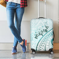Pasifika Festival Luggage Cover Tribal Pattern Teal Version
