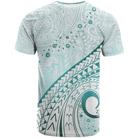 Pasifika Festival T Shirt Tribal Pattern Teal Version LT01