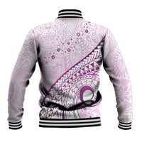 Pasifika Festival Baseball Jacket Tribal Pattern Lilac Version LT01 - Polynesian Pride