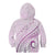Pasifika Festival Kid Hoodie Tribal Pattern Lilac Version LT01 - Polynesian Pride