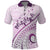Pasifika Festival Polo Shirt Tribal Pattern Lilac Version LT01 Purple - Polynesian Pride