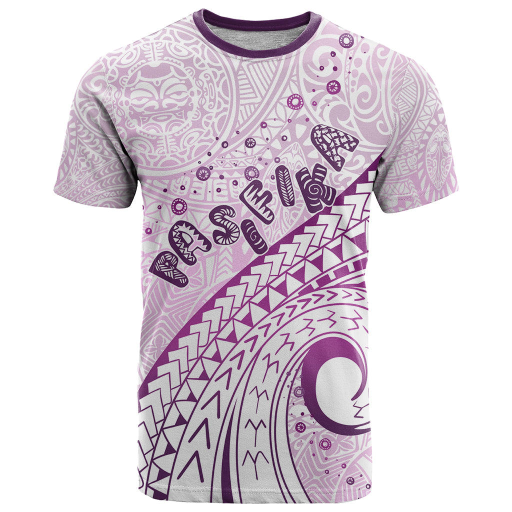 Pasifika Festival T Shirt Tribal Pattern Lilac Version LT01 Purple - Polynesian Pride