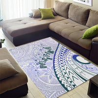 Pasifika Festival Area Rug Tribal Pattern Violet Version