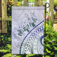 Pasifika Festival Garden Flag Tribal Pattern Violet Version
