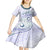 Pasifika Festival Kid Short Sleeve Dress Tribal Pattern Violet Version LT01 - Polynesian Pride