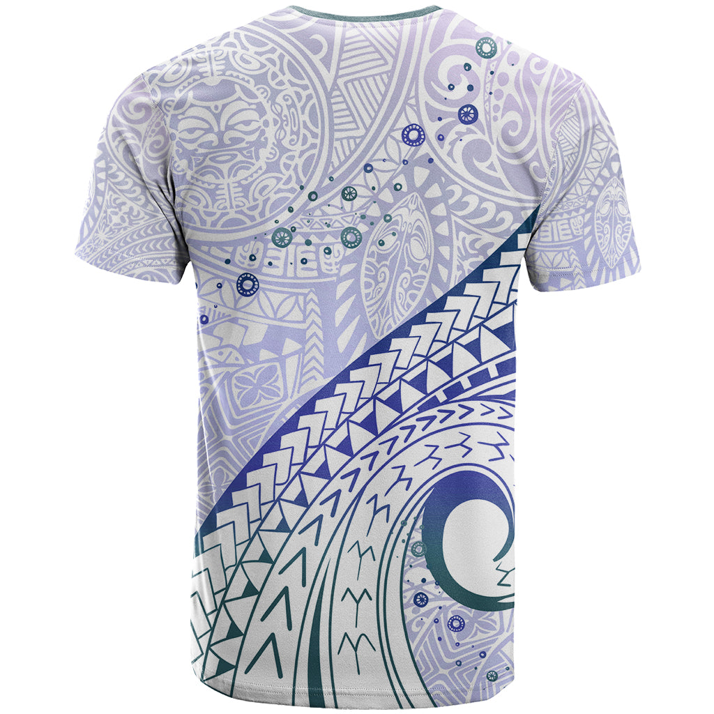Pasifika Festival T Shirt Tribal Pattern Violet Version LT01 - Polynesian Pride