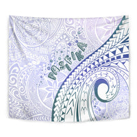 Pasifika Festival Tapestry Tribal Pattern Violet Version