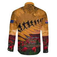 ANZAC Day 2024 Family Matching Long Sleeve Bodycon Dress and Hawaiian Shirt Silver Fern With A Trumpet Soldier LT01 - Polynesian Pride